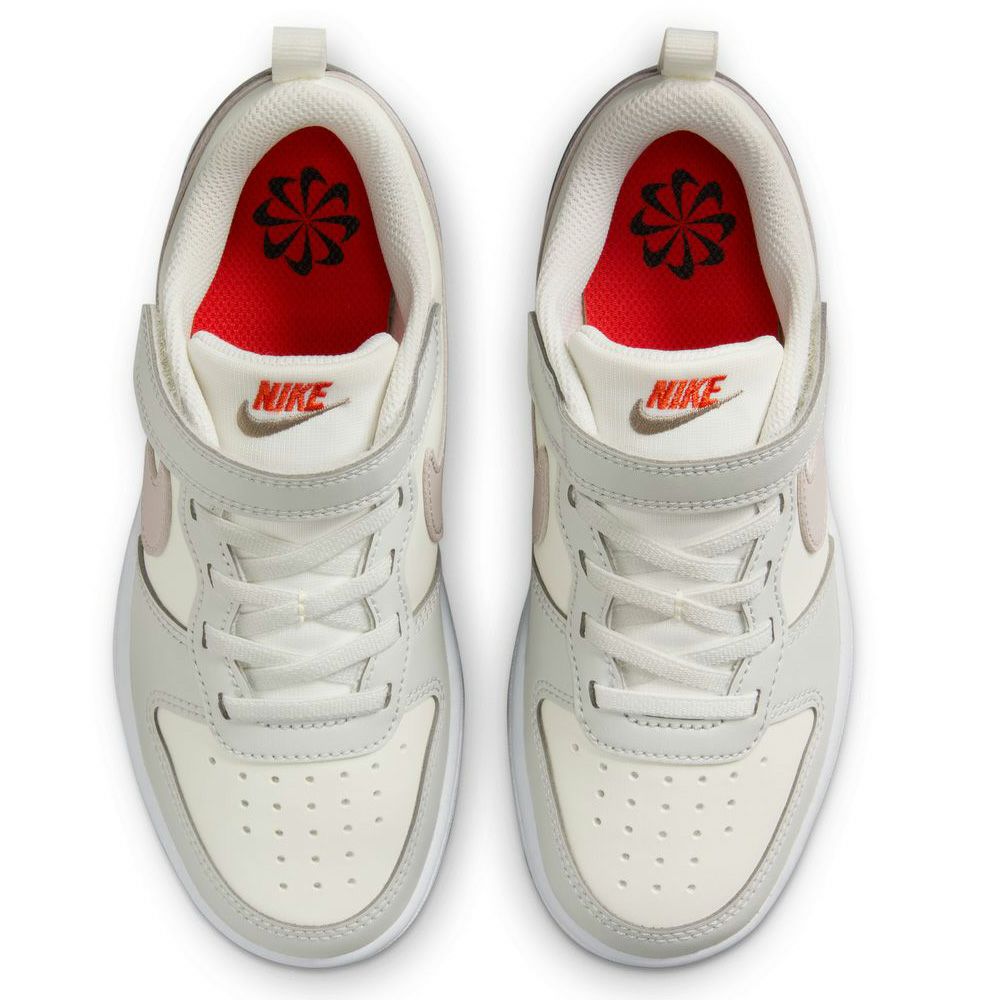 ナイキ キッズ スニーカー NIKE コート ボロー LOW リクラフト PS DV5457-127 靴 マジックテープ ジュニア シューズ 子供靴 通園 通学 普段使い