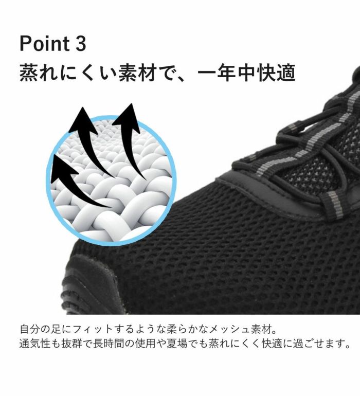 手を使わず履ける スリッポン スニーカー メンズ スリップイン ハンズフリー 履きやすい 軽い 歩きやすい 靴 黒 ブラック ネイビー 仕事 通勤 通学 運動 楽すぽっ Parade 55801