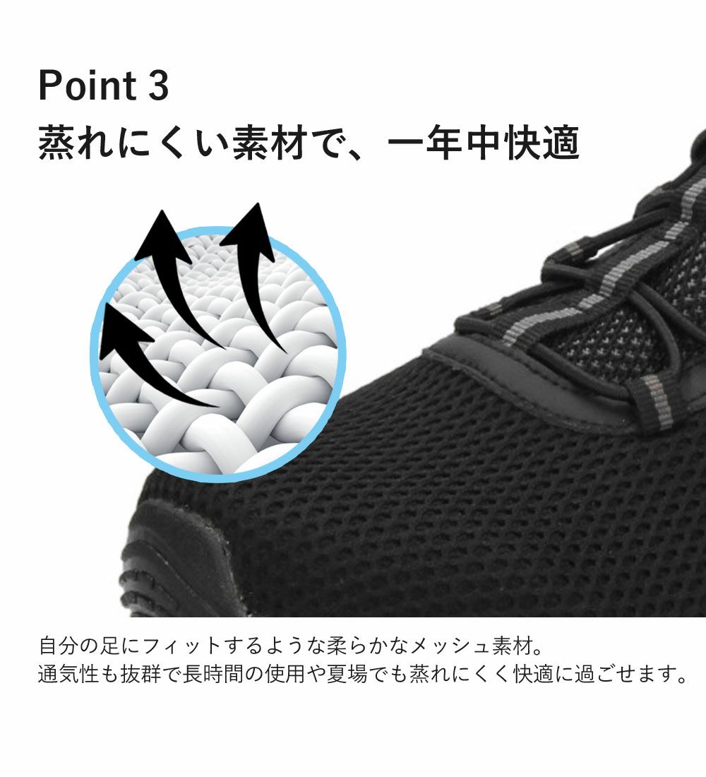 手を使わず履ける スリッポン スニーカー メンズ スリップイン ハンズフリー 履きやすい 軽い 歩きやすい 靴 黒 ブラック ネイビー 仕事 通勤 通学 運動 楽すぽっ Parade 55801