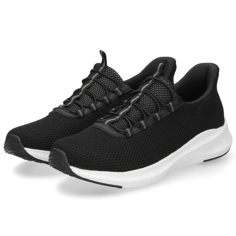 手を使わず履ける スリッポン スニーカー メンズ スリップイン ハンズフリー 履きやすい 軽い 歩きやすい 靴 黒 ブラック ネイビー 仕事 通勤 通学 運動 楽すぽっ Parade 55801