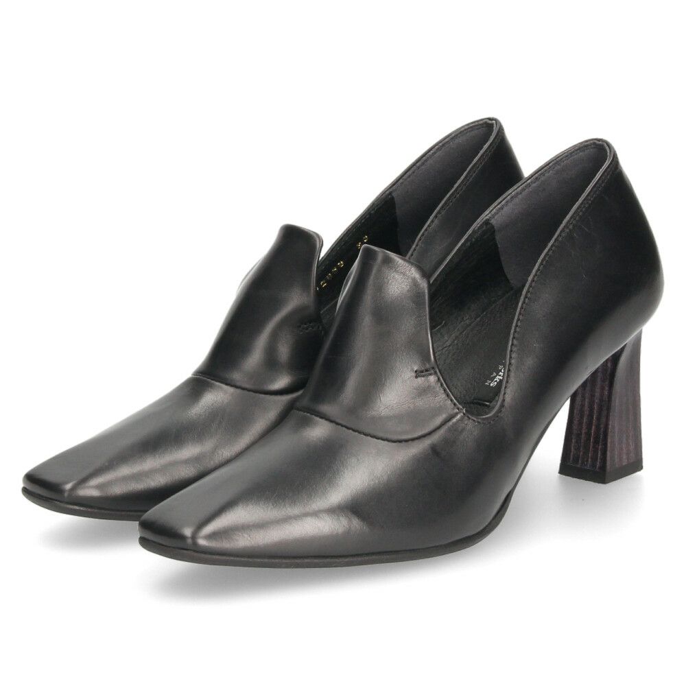 ラボキゴシ ワークス パンプス レディース 7cmスクエアトウカットワークパンプス  黒 ブラック 7cm ヒール 12838 RABOKIGOSHI works 日本製 おしゃれ 上品