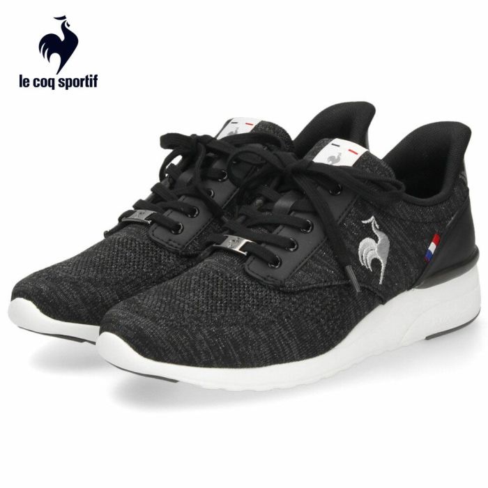 ルコックスポルティフ レディース スニーカー 靴 さっと履ける LCS レンヌ リフト SI LU5FSN71LZ ブラック le coq sportif