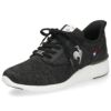 ルコックスポルティフ レディース スニーカー 靴 さっと履ける LCS レンヌ リフト SI LU5FSN71LZ ブラック le coq sportif