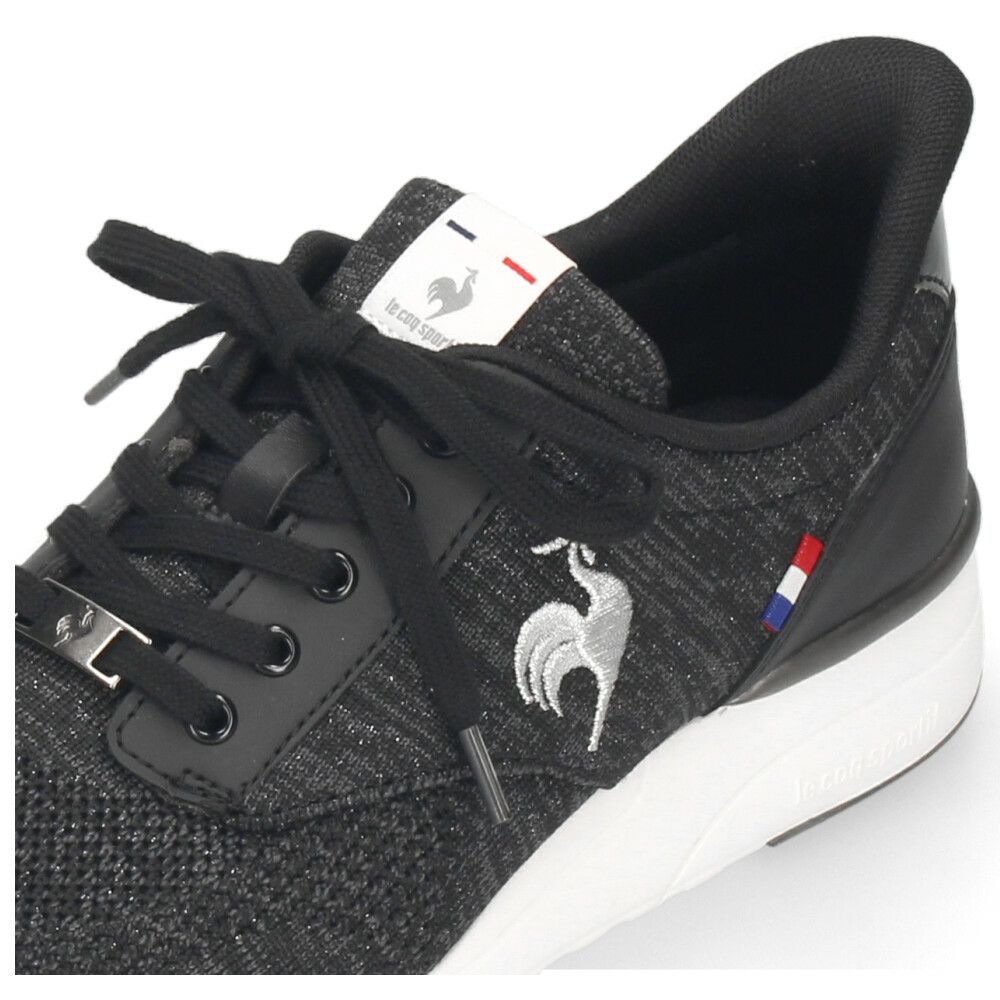 ルコックスポルティフ レディース スニーカー 靴 さっと履ける LCS レンヌ リフト SI LU5FSN71LZ ブラック le coq sportif