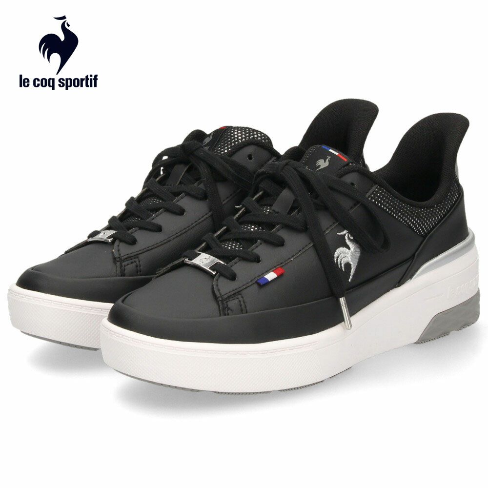 ルコックスポルティフ レディース スニーカー 靴 さっと履ける 防水 LCS セーヴル リフト ll SI LU5FRS74LZ ブラック le coq sportif