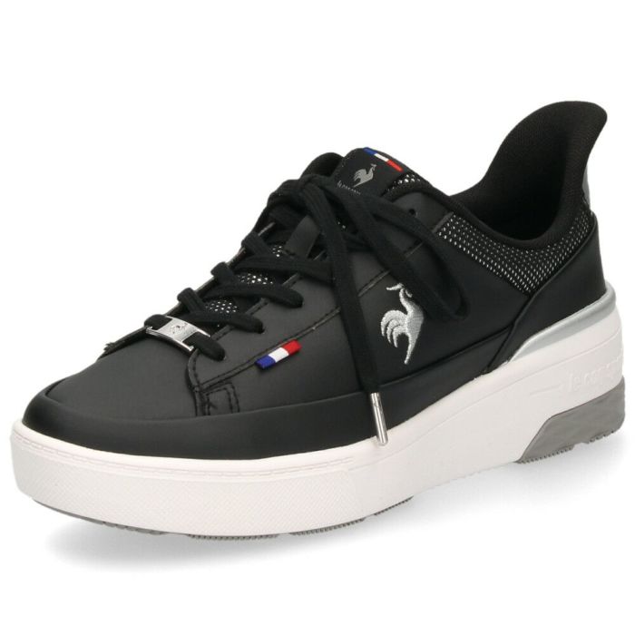 ルコックスポルティフ レディース スニーカー 靴 さっと履ける 防水 LCS セーヴル リフト ll SI LU5FRS74LZ ブラック le coq sportif