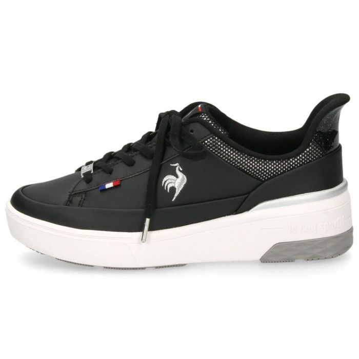 ルコックスポルティフ レディース スニーカー 靴 さっと履ける 防水 LCS セーヴル リフト ll SI LU5FRS74LZ ブラック le coq sportif