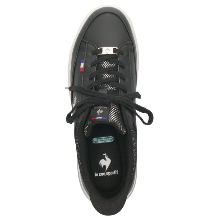 ルコックスポルティフ レディース スニーカー 靴 さっと履ける 防水 LCS セーヴル リフト ll SI LU5FRS74LZ ブラック le coq sportif