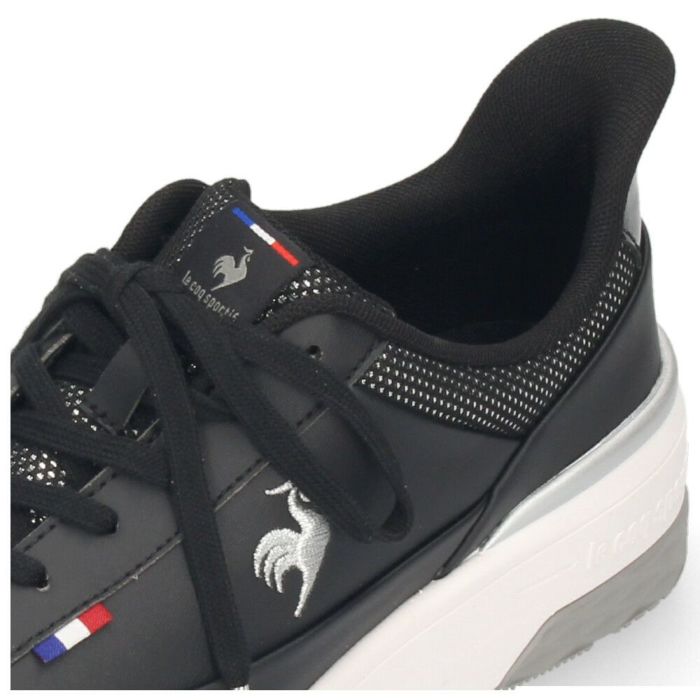 ルコックスポルティフ レディース スニーカー 靴 さっと履ける 防水 LCS セーヴル リフト ll SI LU5FRS74LZ ブラック le coq sportif