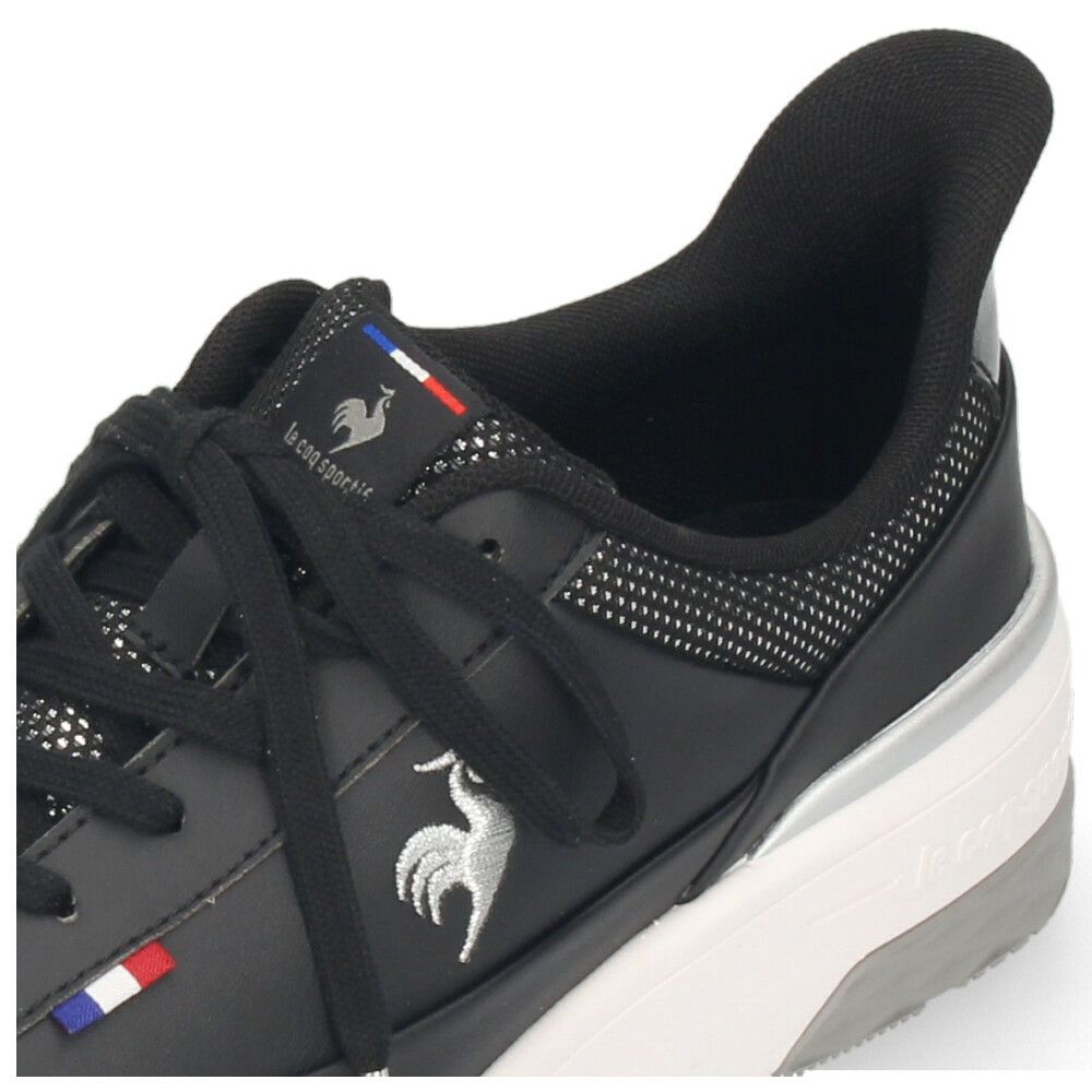 ルコックスポルティフ レディース スニーカー 靴 さっと履ける 防水 LCS セーヴル リフト ll SI LU5FRS74LZ ブラック le coq sportif