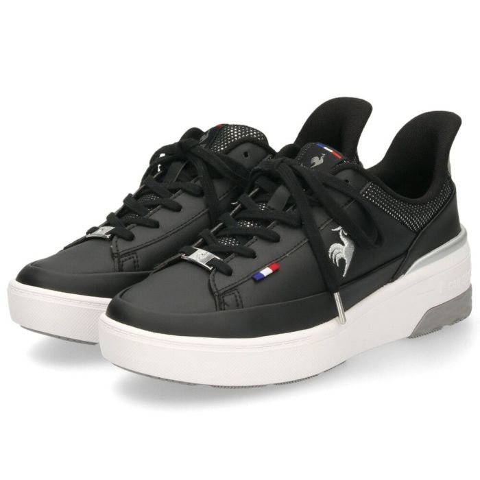 ルコックスポルティフ レディース スニーカー 靴 さっと履ける 防水 LCS セーヴル リフト ll SI LU5FRS74LZ ブラック le coq sportif