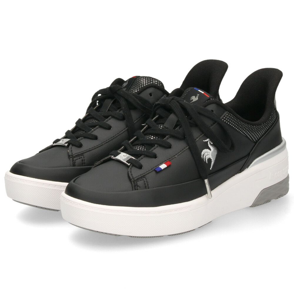 ルコックスポルティフ レディース スニーカー 靴 さっと履ける 防水 LCS セーヴル リフト ll SI LU5FRS74LZ ブラック le coq sportif