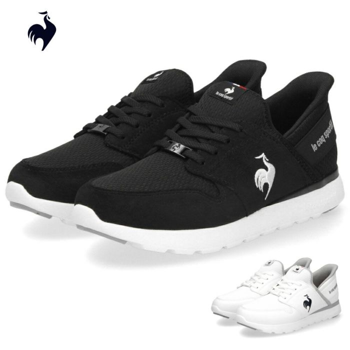 ルコックスポルティフ レディース スニーカー 靴 さっと履ける スリッポン ラ セーヌ SI LU4FSN52LZ ブラック le coq sportif