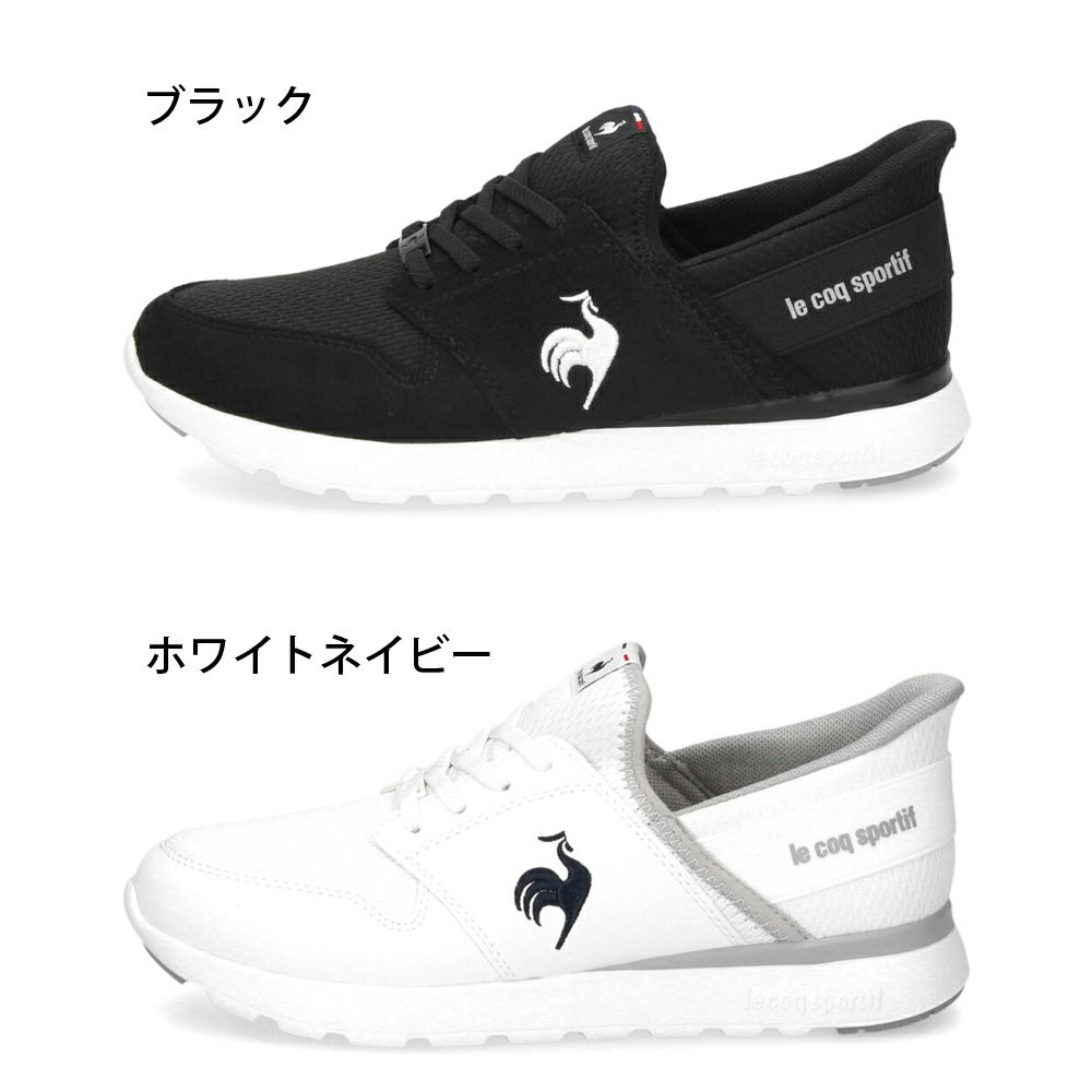 ルコックスポルティフ レディース スニーカー 靴 さっと履ける スリッポン ラ セーヌ SI LU4FSN52LZ ブラック le coq sportif