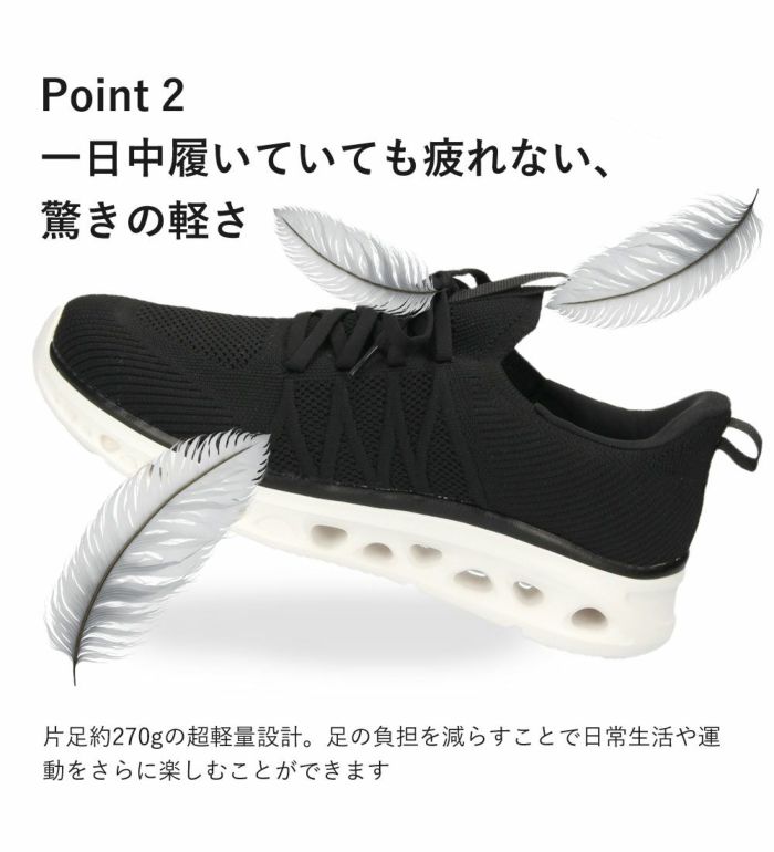 手を使わず履ける靴 メンズ 立ったまま履ける靴 ハンズフリー スリッポン スニーカー 軽い 屈曲性 履きやすい 靴 ゴム紐 ブラック 黒 楽すぽっ Parade 51704