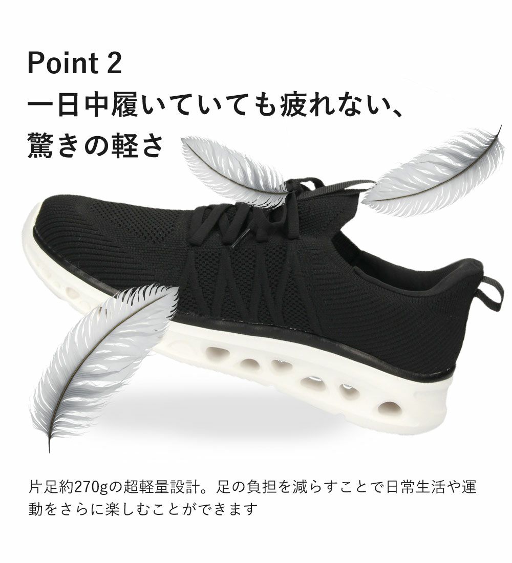 手を使わず履ける靴 メンズ 立ったまま履ける靴 ハンズフリー スリッポン スニーカー 軽い 屈曲性 履きやすい 靴 ゴム紐 ブラック 黒 楽すぽっ Parade 51704