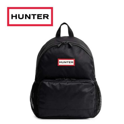 【美品】ラージ ハンター HUNTER バックパック 防水 オリジナル ラージ トップクリップ バックパック - ラバーレザー