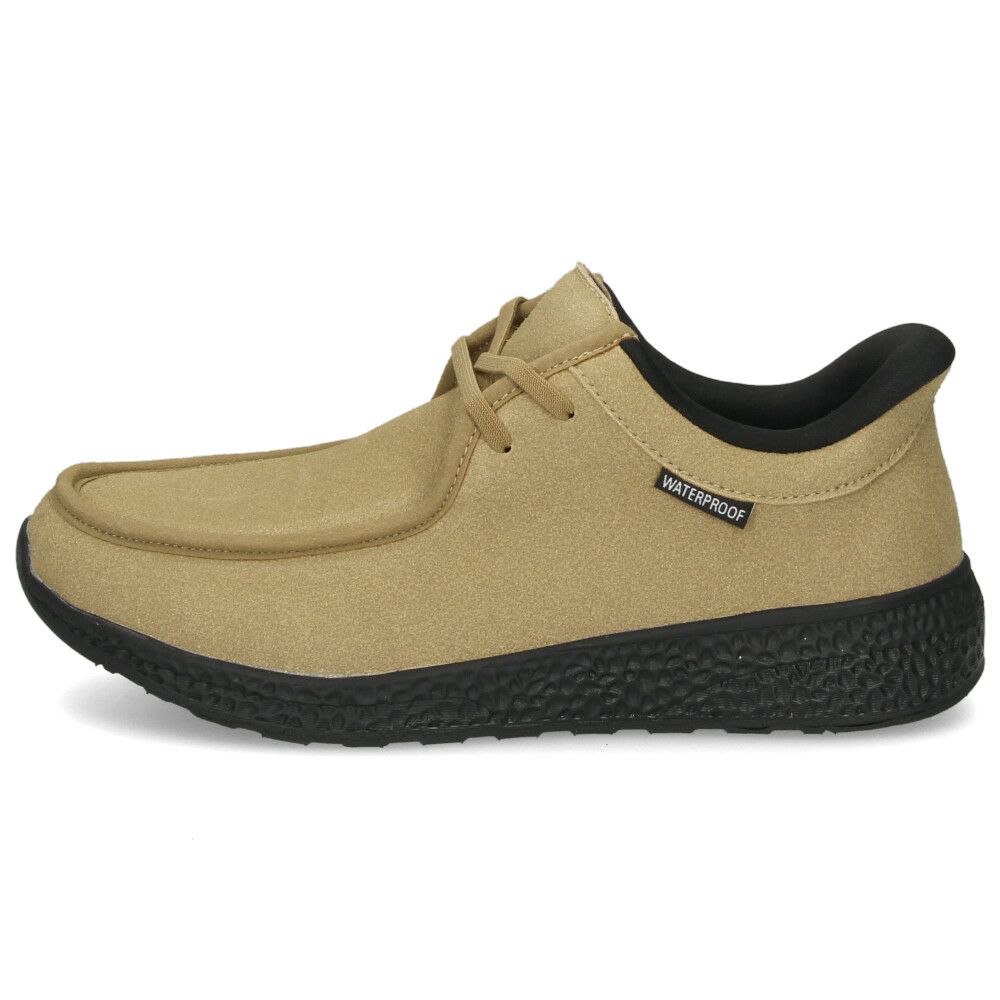 スリッポン メンズ シューズ カジュアル 靴 防水 スリップイン 立ったまま履ける 履きやすい 軽量 ハンズフリー パレード 楽すぽっ Parade 5801 オーク