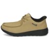 スリッポン メンズ シューズ カジュアル 靴 防水 スリップイン 立ったまま履ける 履きやすい 軽量 ハンズフリー パレード 楽すぽっ Parade 5801 オーク