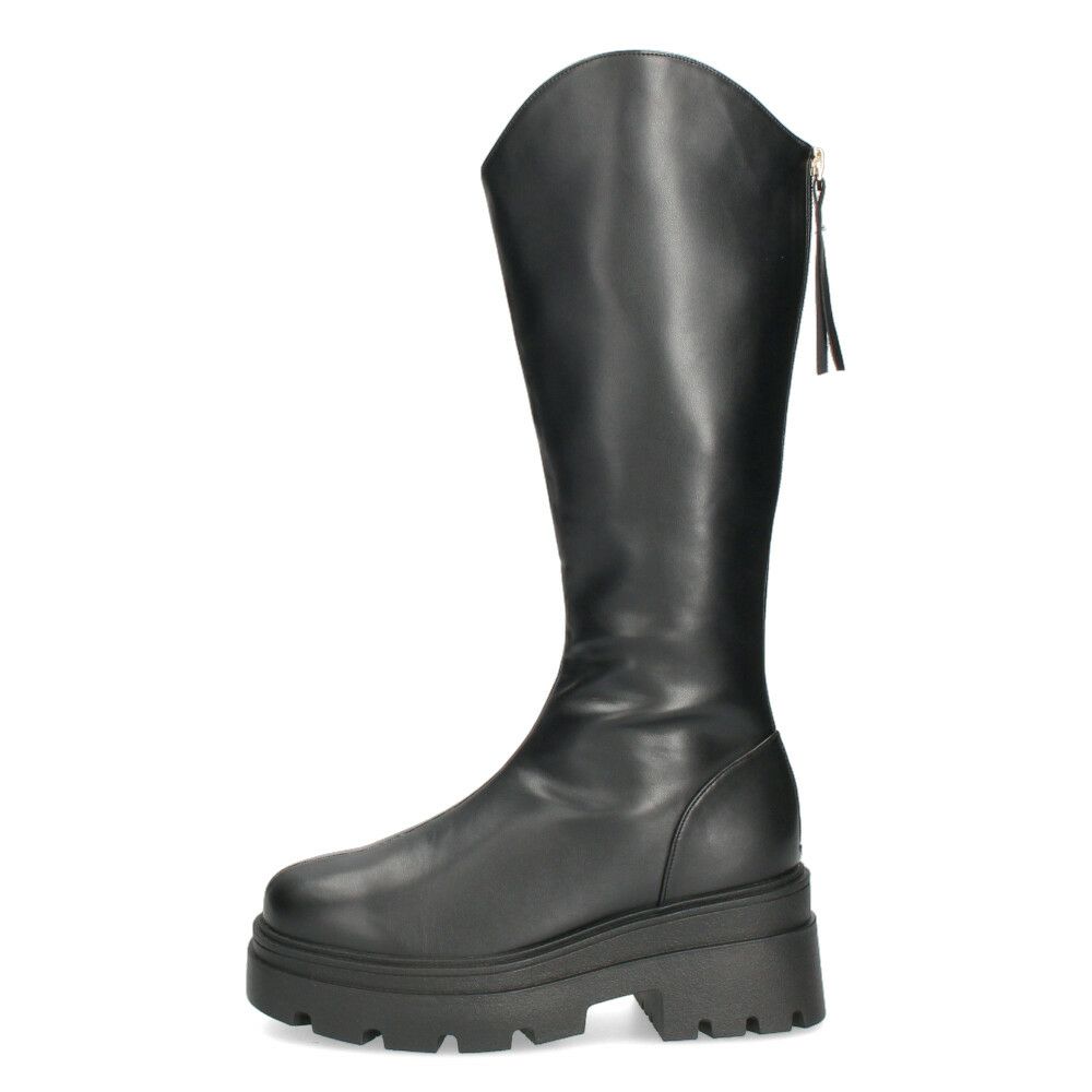 Mafmof マフモフ レディース ロングブーツ 厚底トラックソール ブーツ 靴 ブラック 黒 535WK 537WK 合成皮革 クッションインソール