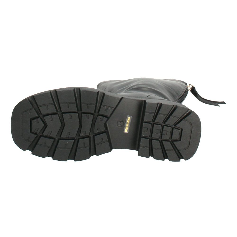 Mafmof マフモフ レディース ロングブーツ 厚底トラックソール ブーツ 靴 ブラック 黒 535WK 537WK 合成皮革 クッションインソール