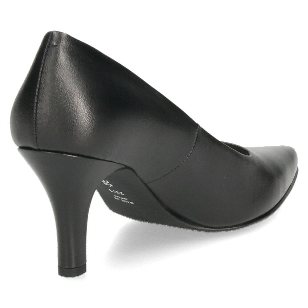 パンプス 黒 フォーマル 革 ヒール 7.5cm 日本製 婦人靴 2E きれいめ シンプル オフィス ハイヒール ポインテッドトゥ メルモ MELMO 靴 307475