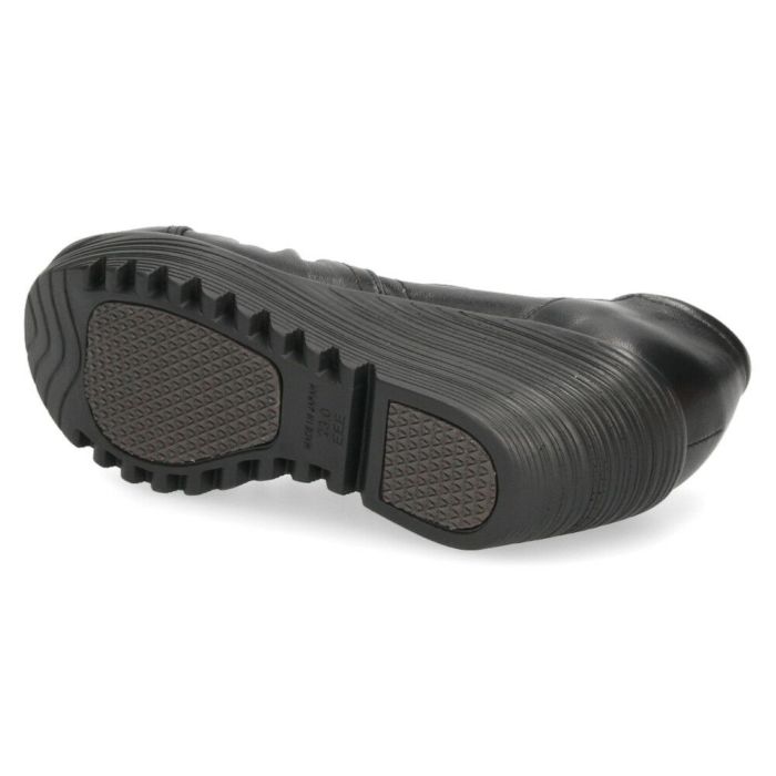 スリッポン レディース レザー 厚底 パンプス 履きやすい 靴 幅広 3E 黒 茶色 ウェッジソール 本革 ブラック ブラウン 日本製 ニコ 3992 NICO