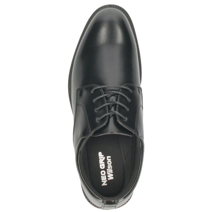 ビジネスシューズ メンズ 防水 防滑 滑らない 幅広 4E 軽量 スリッポン 軽い 歩きやすい クッション性 黒 ネオグリップ ウィルソン 8101 8102 Wilson