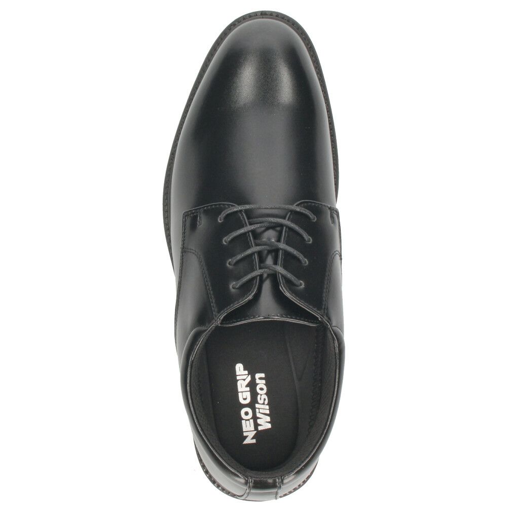 ビジネスシューズ メンズ 防水 防滑 滑らない 幅広 4E 軽量 スリッポン 軽い 歩きやすい クッション性 黒 ネオグリップ ウィルソン 8101 8102 Wilson