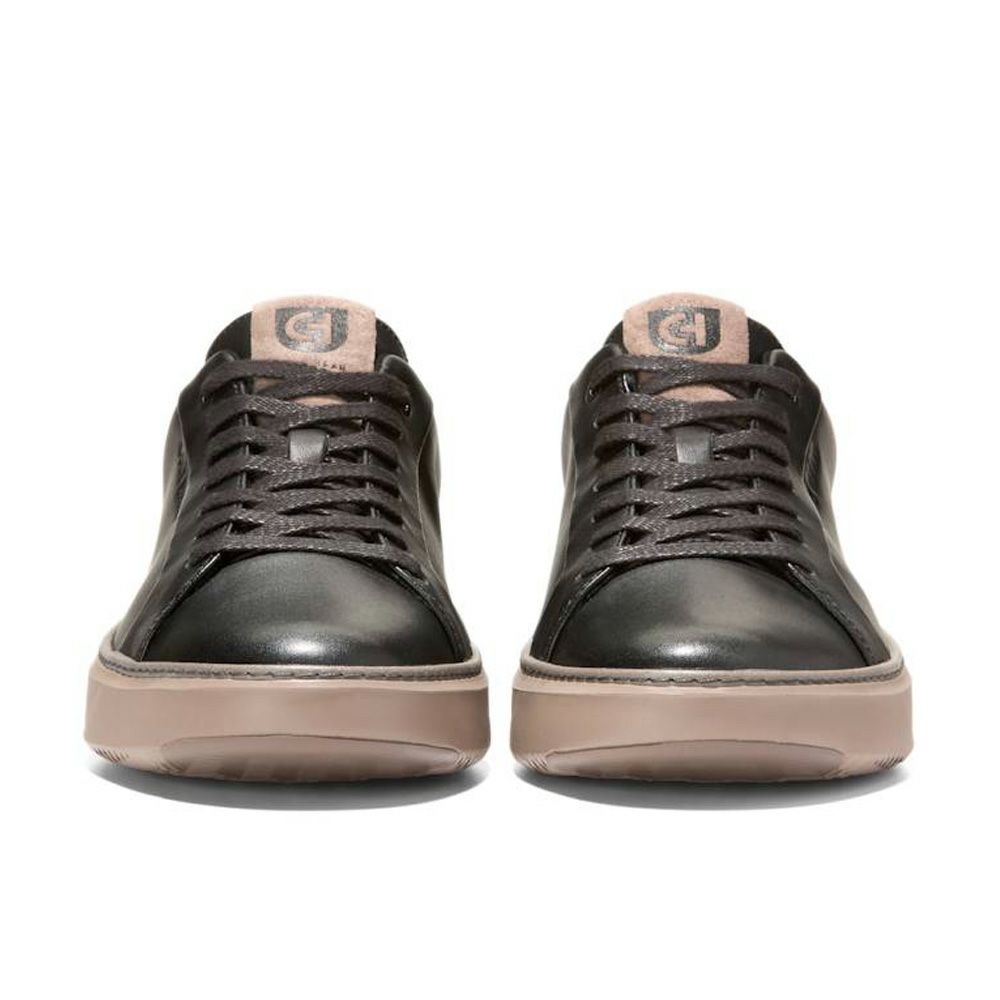 スニーカー メンズ 黒 レザー 本革 軽い 歩きやすい シンプル 快適 ローカット ブラック COLE HAAN コールハーン グランドプロ トップスピン C42220