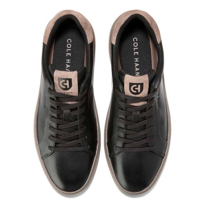 スニーカー メンズ 黒 レザー 本革 軽い 歩きやすい シンプル 快適 ローカット ブラック COLE HAAN コールハーン グランドプロ トップスピン C42220
