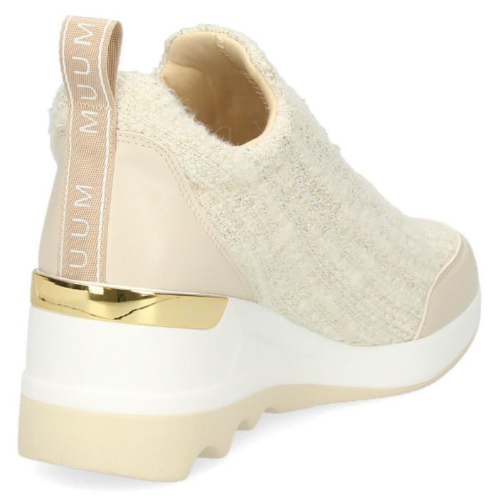 ウエッジソールスニーカー  レディース カジュアルシューズ 厚底 スニーカー ファスナー付き 美脚 おしゃれ スポーティー カジュアル 靴 MUUMファスナーウエッジソールスニーカー ムーム MUUM WX2105