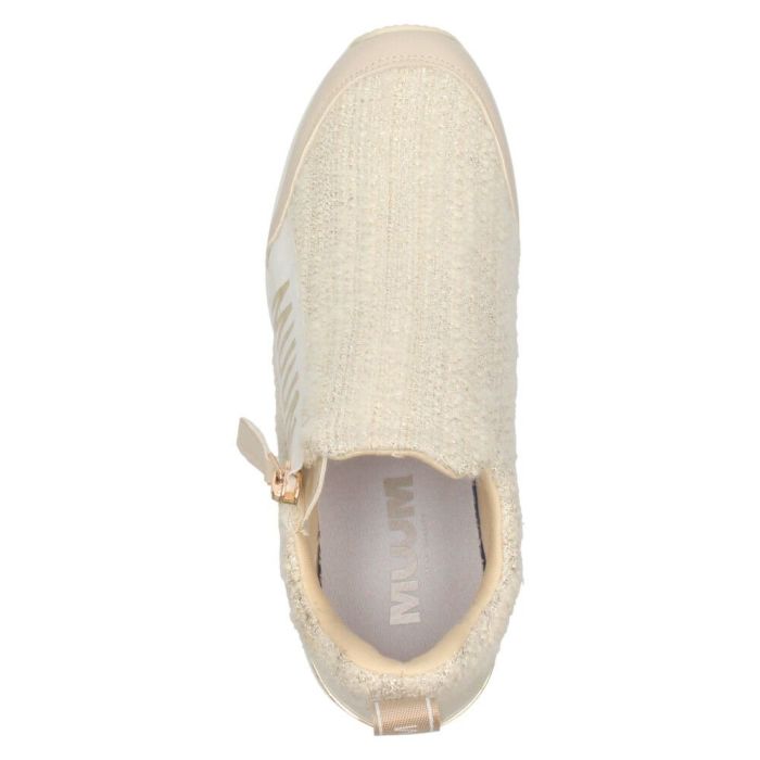 ウエッジソールスニーカー  レディース カジュアルシューズ 厚底 スニーカー ファスナー付き 美脚 おしゃれ スポーティー カジュアル 靴 MUUMファスナーウエッジソールスニーカー ムーム MUUM WX2105