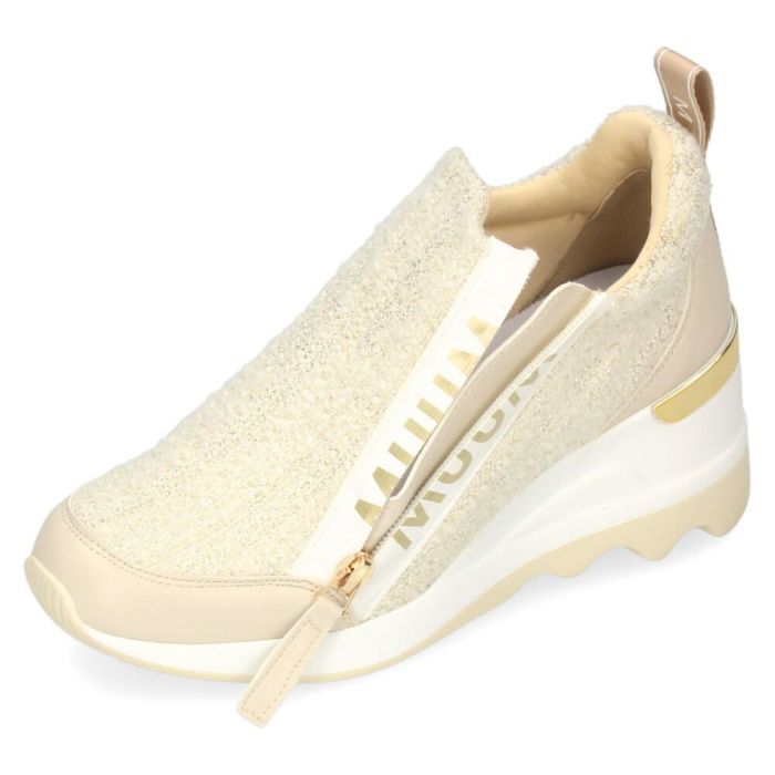 ウエッジソールスニーカー  レディース カジュアルシューズ 厚底 スニーカー ファスナー付き 美脚 おしゃれ スポーティー カジュアル 靴 MUUMファスナーウエッジソールスニーカー ムーム MUUM WX2105