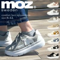 モズ スニーカー レディース 靴 厚底 軽量 歩きやすい ローカット カジュアル シューズ コートスニーカー moz 靴 おしゃれ レースアップ シンプル ひも靴 40250