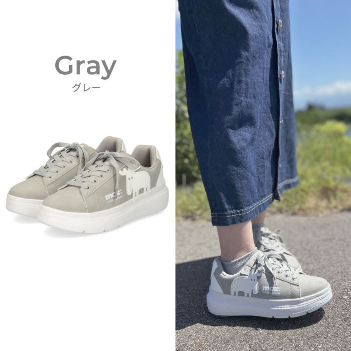 モズ スニーカー レディース 靴 厚底 軽量 歩きやすい ローカット カジュアル シューズ コートスニーカー moz 靴 おしゃれ レースアップ シンプル ひも靴 40250