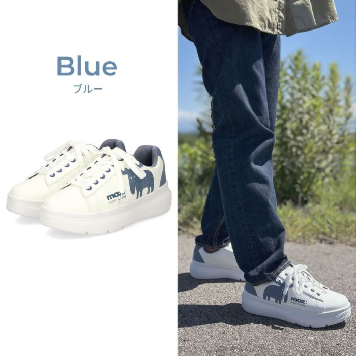モズ スニーカー レディース 靴 厚底 軽量 歩きやすい ローカット カジュアル シューズ コートスニーカー moz 靴 おしゃれ レースアップ シンプル ひも靴 40250