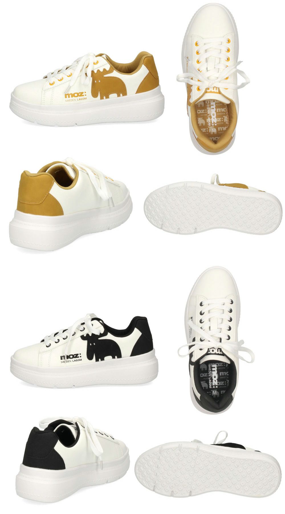 モズ スニーカー レディース 靴 厚底 軽量 歩きやすい ローカット カジュアル シューズ コートスニーカー moz 靴 おしゃれ レースアップ シンプル ひも靴 40250