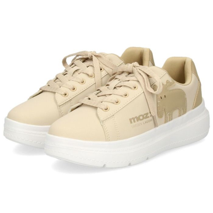 モズ スニーカー レディース 靴 厚底 軽量 歩きやすい ローカット カジュアル シューズ コートスニーカー moz 靴 おしゃれ レースアップ シンプル ひも靴 40250