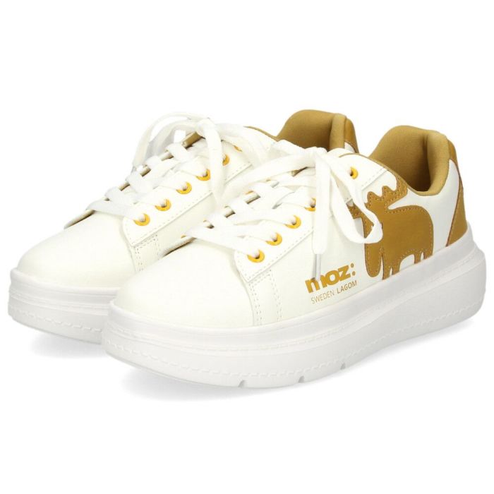 モズ スニーカー レディース 靴 厚底 軽量 歩きやすい ローカット カジュアル シューズ コートスニーカー moz 靴 おしゃれ レースアップ シンプル ひも靴 40250