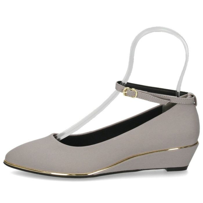 パンプス 疲れない ストラップ ウェッジソール パーティー 結婚式 黒 ブラック オフィス おしゃれ きれいめ 上品 ヒール アンクルストラップ 25004 Parade