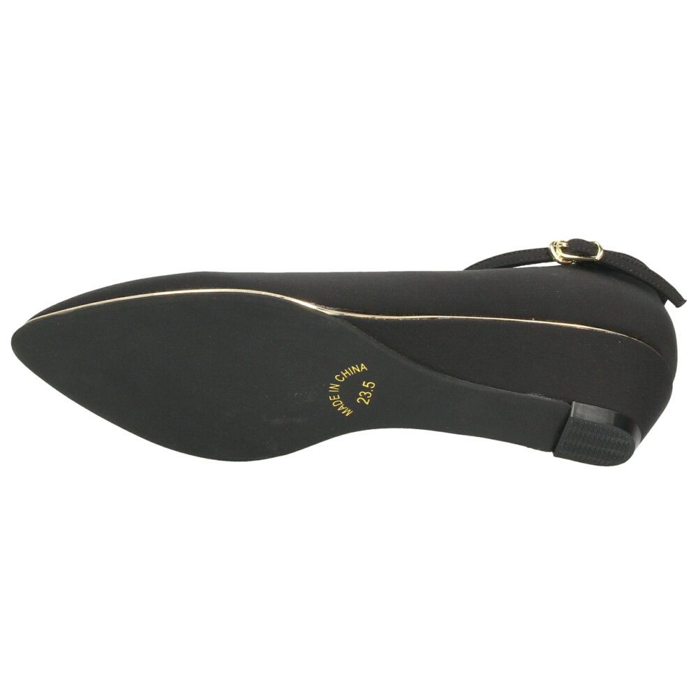 パンプス 疲れない ストラップ ウェッジソール パーティー 結婚式 黒 ブラック オフィス おしゃれ きれいめ 上品 ヒール アンクルストラップ 25004 Parade