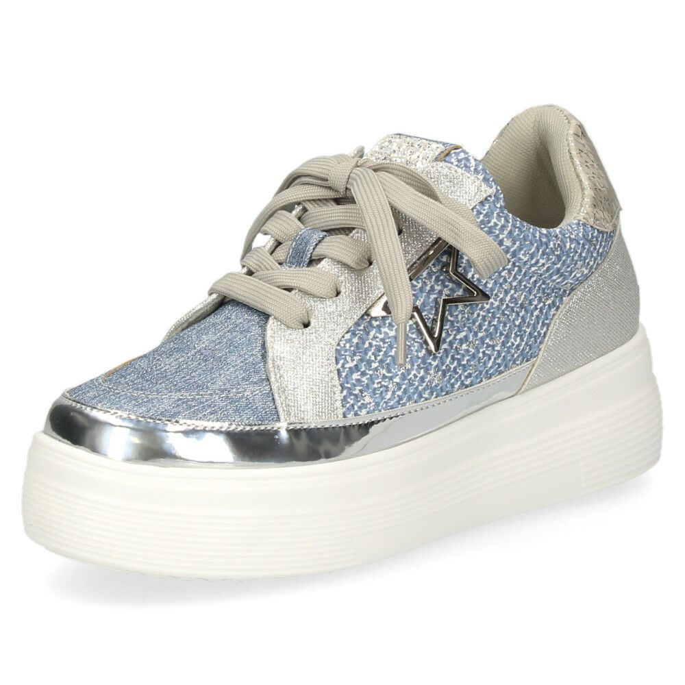 レディース 厚底スニーカー カジュアルシューズ グリッター メタリック ブラック シルバー ブルー ムーム WX1802 MUUM