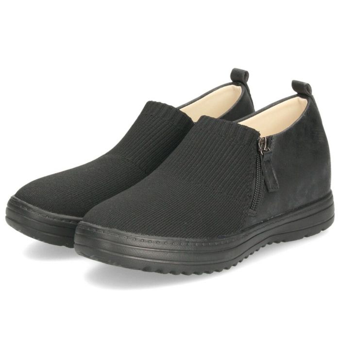 レディース スリッポン 軽量 シューズ 疲れない 幅広 3E 黒 茶色 カジュアル 靴 スニーカー ブラック チョコ ブラウン パレード 16 Parade