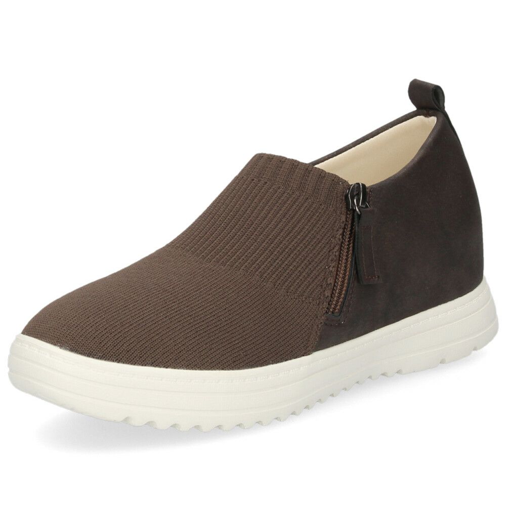 レディース スリッポン 軽量 シューズ 疲れない 幅広 3E 黒 茶色 カジュアル 靴 スニーカー ブラック チョコ ブラウン パレード 16 Parade