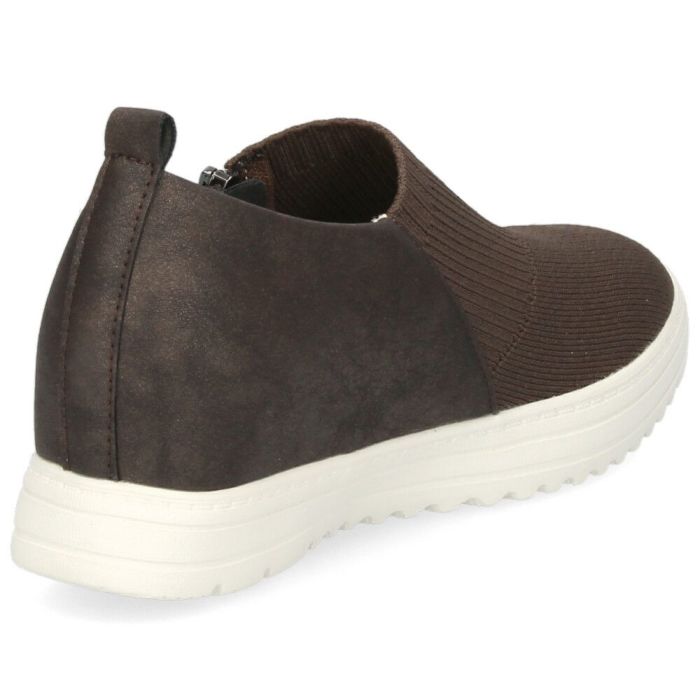 レディース スリッポン 軽量 シューズ 疲れない 幅広 3E 黒 茶色 カジュアル 靴 スニーカー ブラック チョコ ブラウン パレード 16 Parade