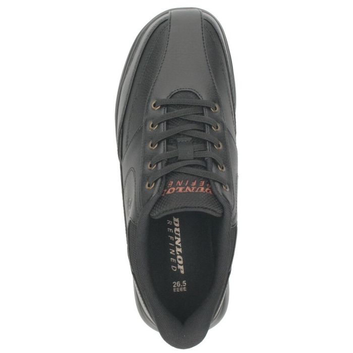 スニーカー メンズ 黒 靴 幅広 4E 履きやすい 立ったまま履ける シューズ 軽量 ハンズフリー ダンロップ リファインド DC1019 ブラック ブラウン DUNLOP REFINED