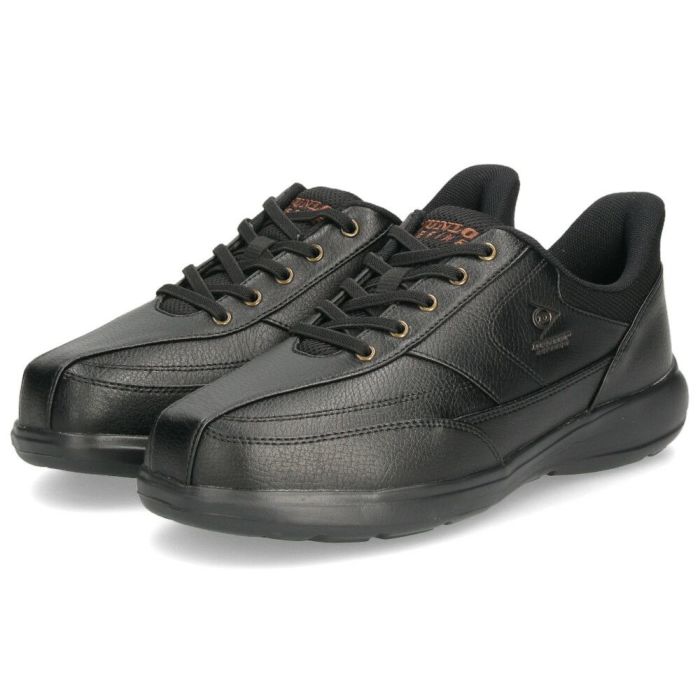 スニーカー メンズ 黒 靴 幅広 4E 履きやすい 立ったまま履ける シューズ 軽量 ハンズフリー ダンロップ リファインド DC1019 ブラック ブラウン DUNLOP REFINED