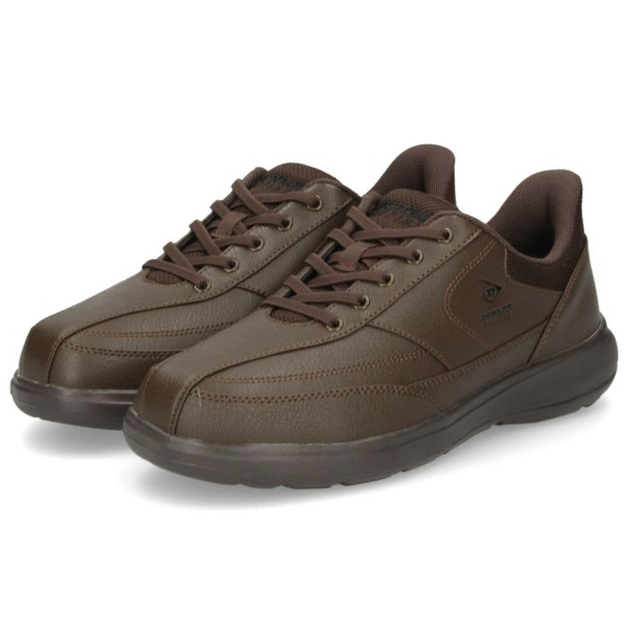 スニーカー メンズ 黒 靴 幅広 4E 履きやすい 立ったまま履ける シューズ 軽量 ハンズフリー ダンロップ リファインド DC1019 ブラック ブラウン DUNLOP REFINED