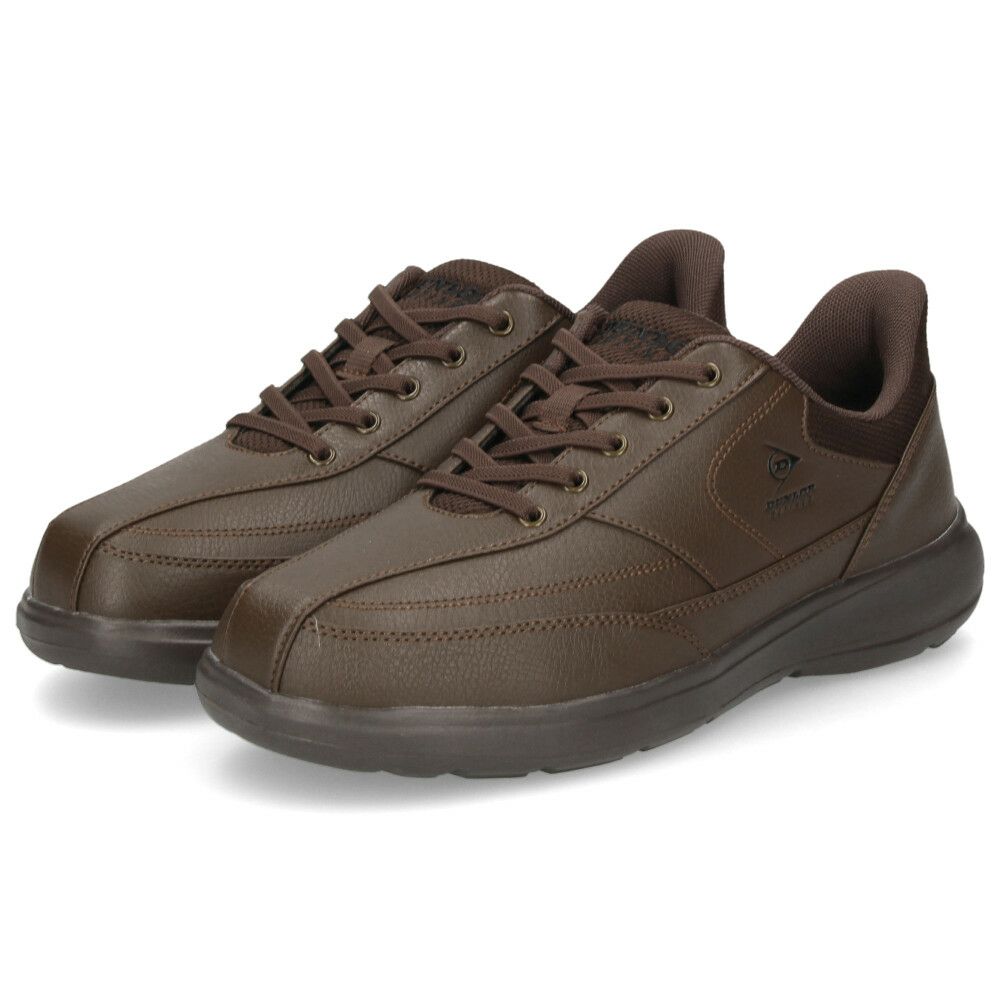 スニーカー メンズ 黒 靴 幅広 4E 履きやすい 立ったまま履ける シューズ 軽量 ハンズフリー ダンロップ リファインド DC1019 ブラック ブラウン DUNLOP REFINED